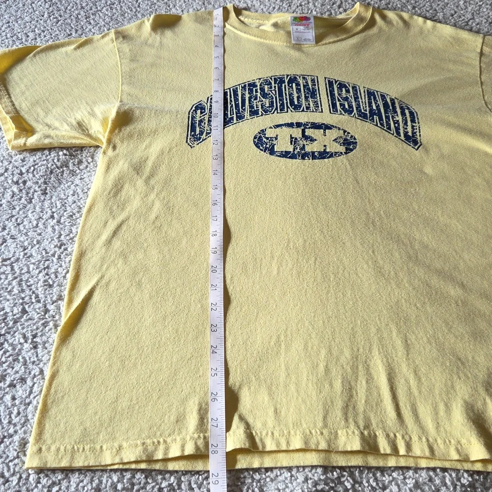 VTG Galveston Island TX 100% Cotton Short Sleeve Souvenir T-shirt - Picture 6 of 7